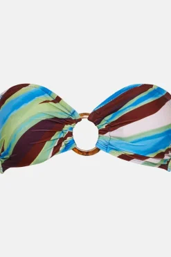 Sale Oasis Abstract O-Ring Bikini Top Animal