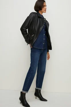 Best Oasis Ava Relaxed Boyfriend Jean Indigo