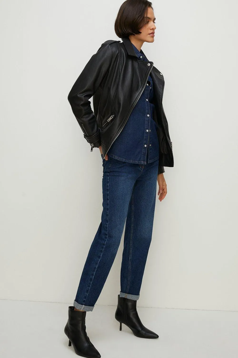 Best Oasis Ava Relaxed Boyfriend Jean Indigo
