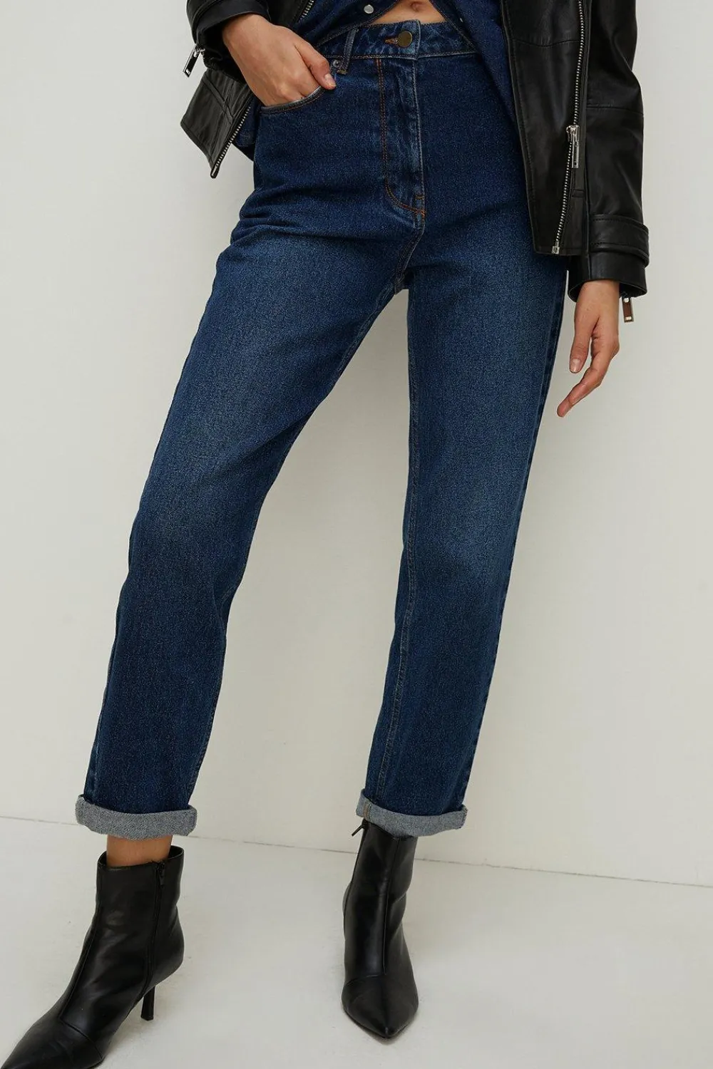 Best Oasis Ava Relaxed Boyfriend Jean Indigo