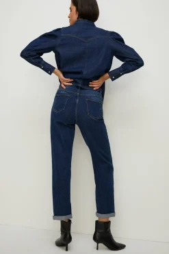 Best Oasis Ava Relaxed Boyfriend Jean Indigo
