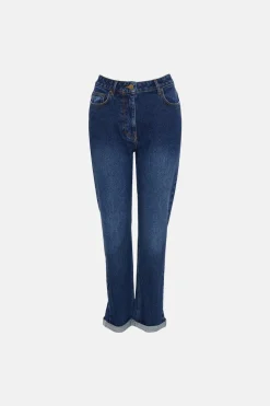 Best Oasis Ava Relaxed Boyfriend Jean Indigo