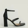 Sale Oasis Barely There Block Heel Sandals Black