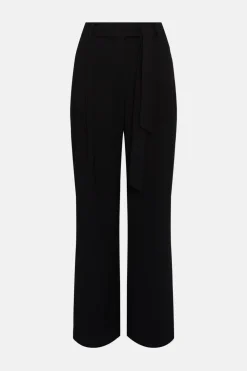 Fashion Oasis Belted Wide Leg Trouser Black
