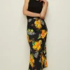 Best Oasis Bright Bloom Ruched Front Skirt Yellow