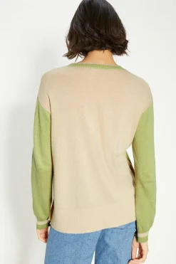 Online Oasis Cashmere Blend Deep Cuff Oversized Crew Neck Navy