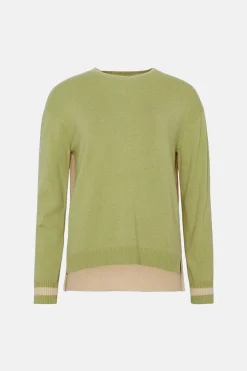 Online Oasis Cashmere Blend Deep Cuff Oversized Crew Neck Navy