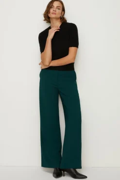 Outlet Oasis Cashmere Blend Scallop Detail Knitted T-Shirt Black