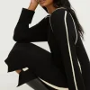 New Oasis Cashmere Blend V Neck Midi Dress Black