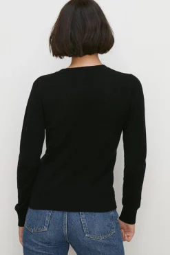 Discount Oasis Cashmere Crew Neck Jumper Bottle Green