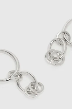 Outlet Oasis Chain Detail Drop Earrings Silver