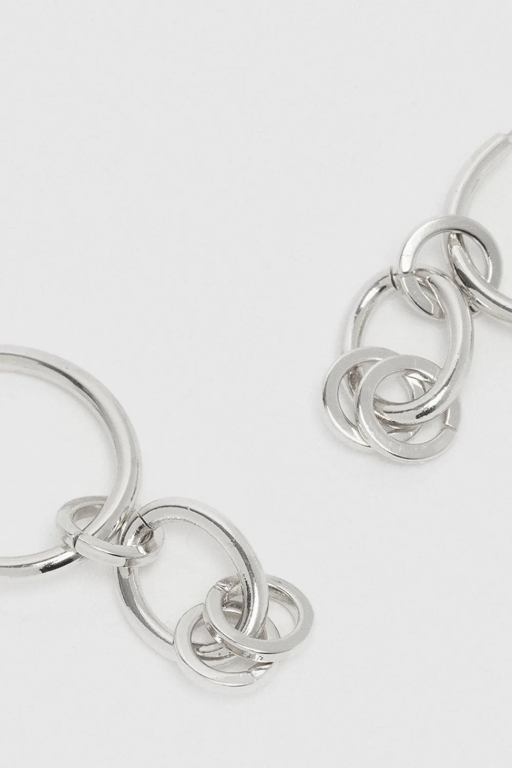 Outlet Oasis Chain Detail Drop Earrings Silver