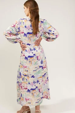 Fashion Oasis Charlie Taylor Scenic Ruched Front Dress Multi