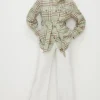 Hot Oasis Check Pocket Detail Overshirt Jacket Green