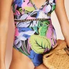 Online Oasis Colour Pop Floral Ladder Trim Swimsuit Multi