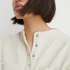 New Oasis Cord Button Through Overshirt Ecru