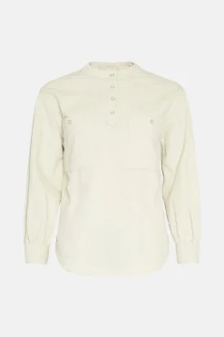 New Oasis Cord Button Through Overshirt Ecru