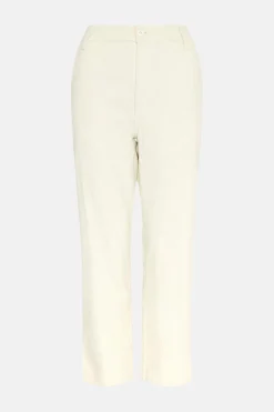 Fashion Oasis Cord Straight Leg Trouser Ecru