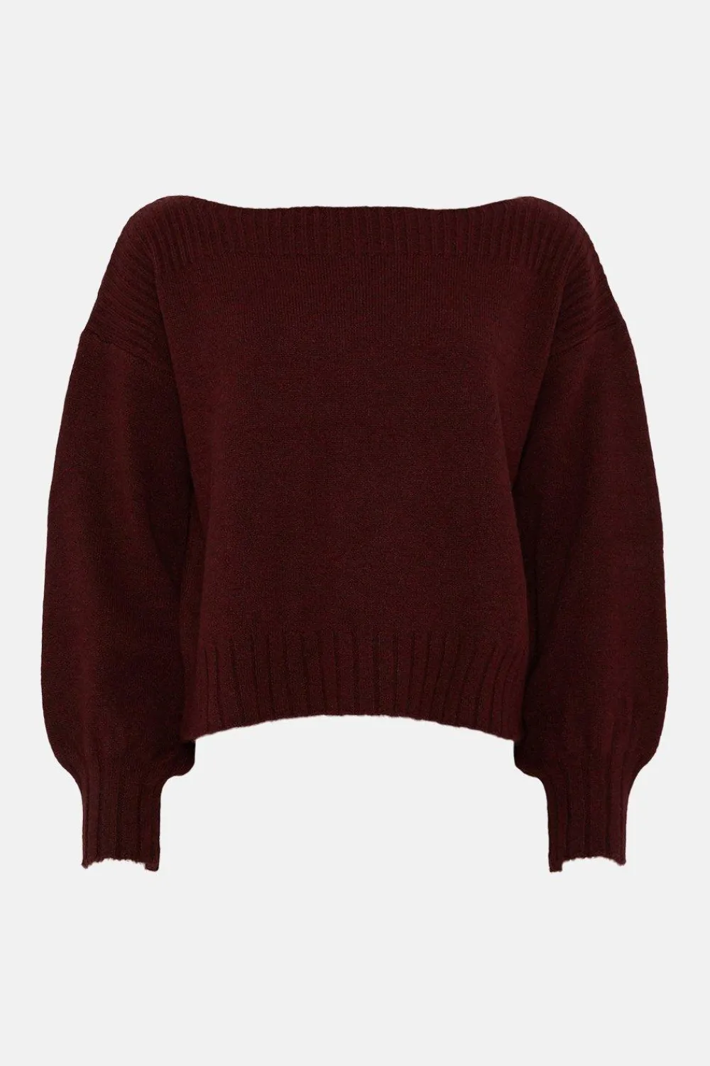 Clearance Oasis Cosy Slash Neck Jumper Blue