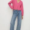 Outlet Oasis Cosy V Neck Girlfriend Cardigan Hot Pink