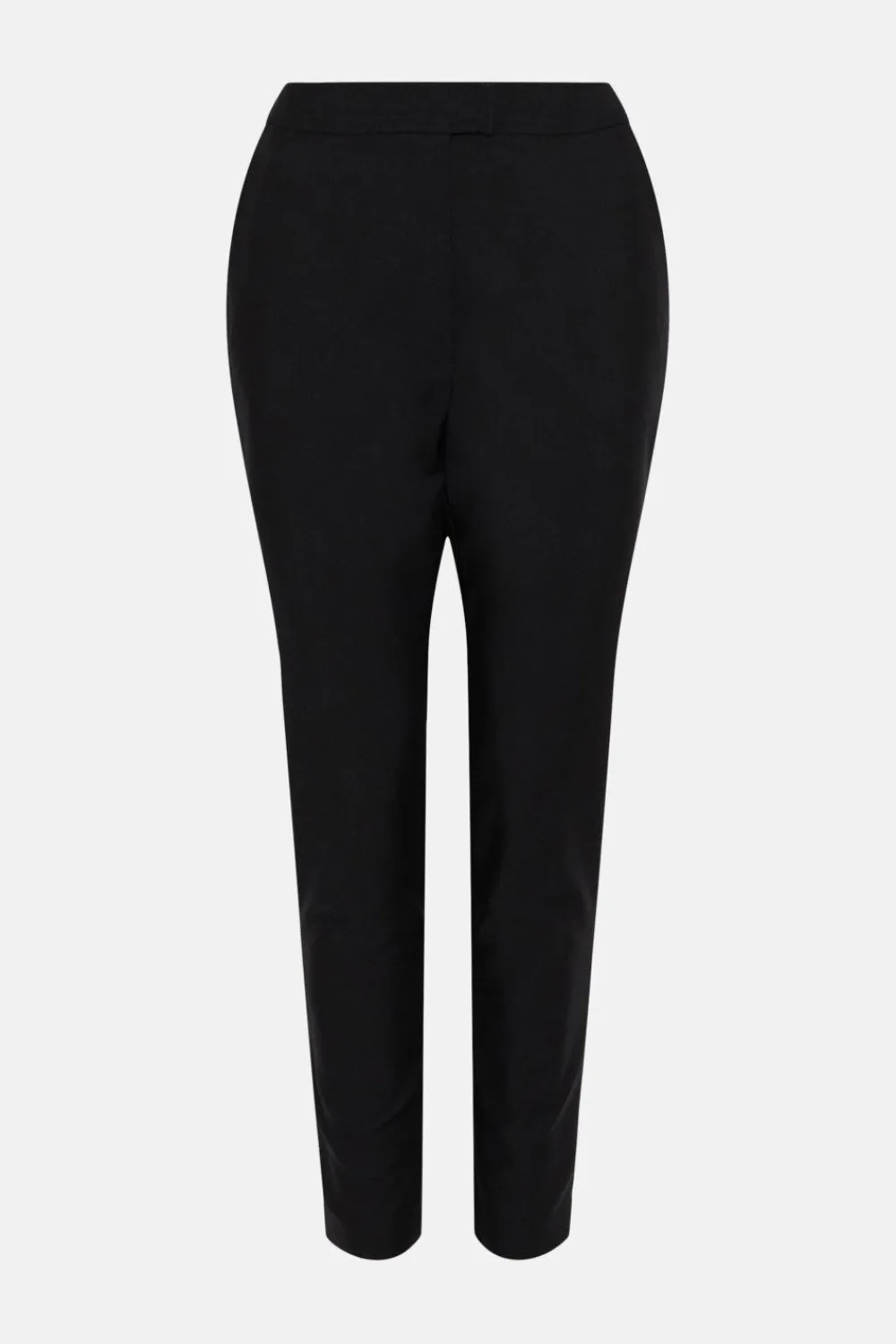 Clearance Oasis Cotton Sateen Tailored Slim Leg Trouser Black