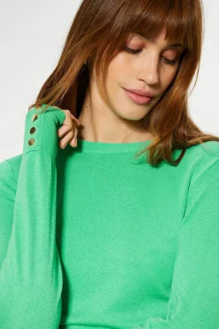 Best Oasis Crew Neck Jumper Green