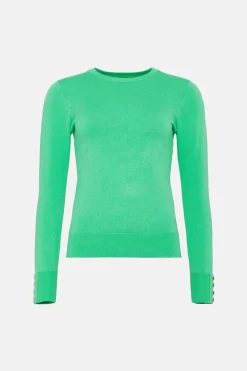 Best Oasis Crew Neck Jumper Green