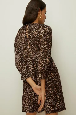Online Oasis Crinkle Mini Dress Animal