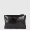 Sale Oasis Croc Makeup Bag Black