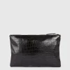 Clearance Oasis Croc Makeup Bag Black