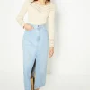 Online Oasis Crochet Trim Rib Knit Top Cream