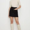 Clearance Oasis Denim Mini Skirt Black
