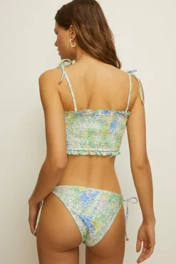 Sale Oasis Ditsy Tie Side Bikini Bottom Floral