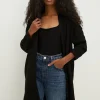 Clearance Oasis Edge To Edge Oversized Cardigan Black