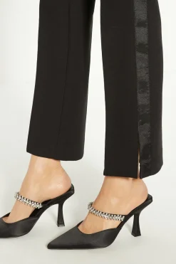 New Oasis Embellished Backless Court Shoes Black