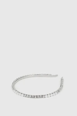 Outlet Oasis Embellished Detail Headband Silver