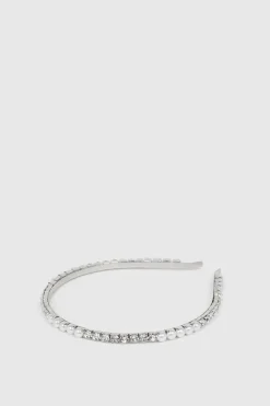 Outlet Oasis Embellished Detail Headband Silver