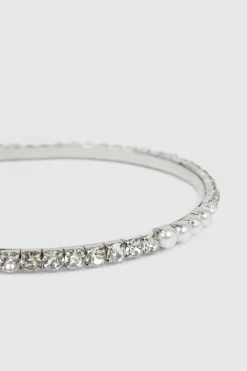 Outlet Oasis Embellished Detail Headband Silver