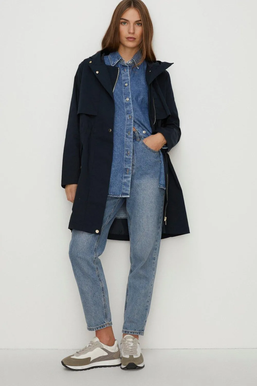 Clearance Oasis Essential Cotton Parka Black