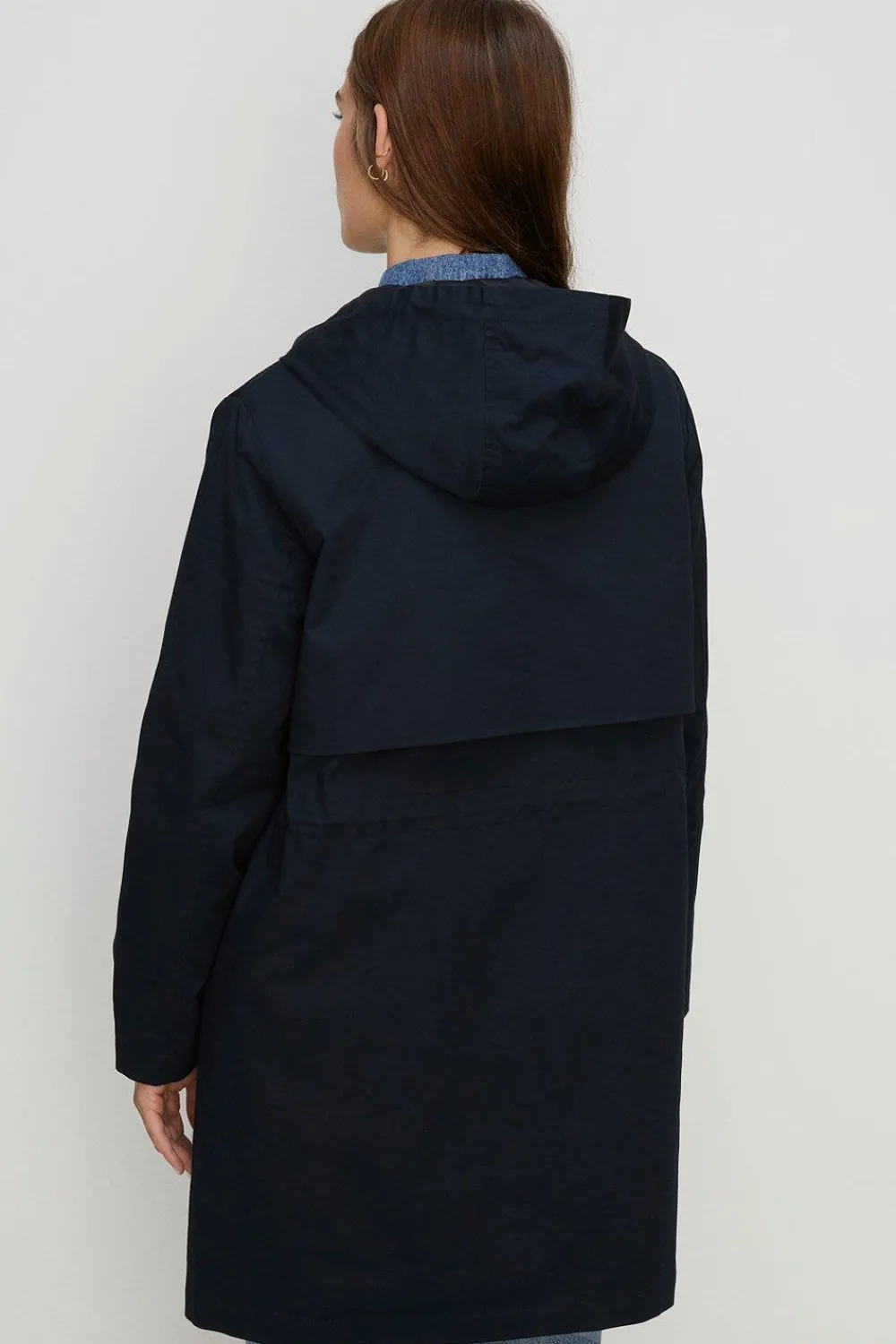 Clearance Oasis Essential Cotton Parka Black