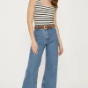 Sale Oasis Essential Cotton Stripe Scoop Neck Vest Black