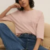 Clearance Oasis Essential Drop Sleeve Pocket T-Shirt Navy