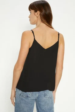 Outlet Oasis Essential Woven Cami Top Black