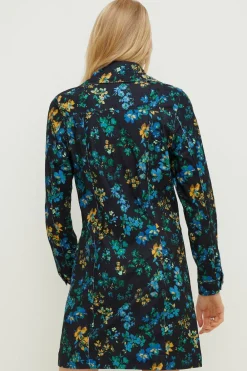 Clearance Oasis Floral Cord Printed Shift Dress Multi
