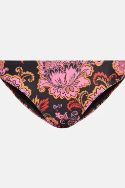Outlet Oasis Floral Print Bikini Bottom Black