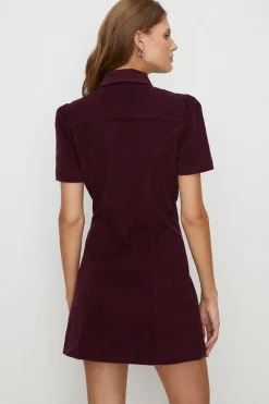 Best Oasis Frill Placket Mini Dress Navy
