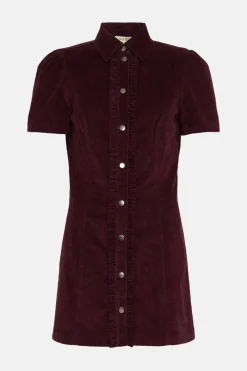Best Oasis Frill Placket Mini Dress Navy