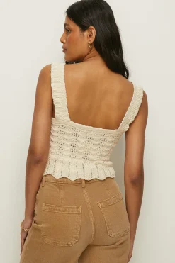 Discount Oasis Frill Strap Knitted Cami Top Mango