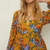 Outlet Oasis Fruit Print Skater Dress Multi
