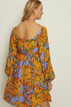 Outlet Oasis Fruit Print Skater Dress Multi